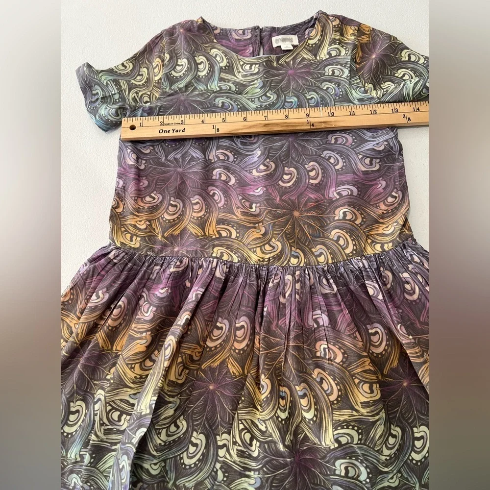 Gymboree short-sleeved printed dress girls, robe style rayon 5 years
